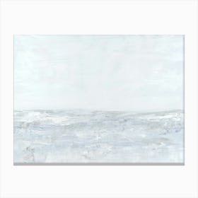 Calming - Modern Abstract Coastal Water Ocean Landscape Painting Wall Art Canvas Print