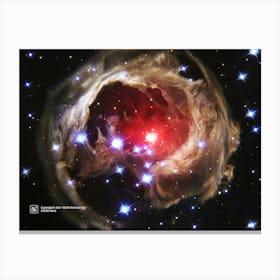 Supergiant Star V838 Monocerotis / (V838 Mon) — NASA Hubble Space Telescope — space poster Canvas Print