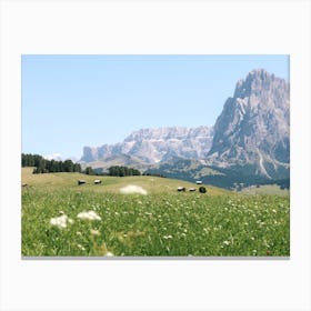 Summer At Seiser Alm Dolomites Canvas Print