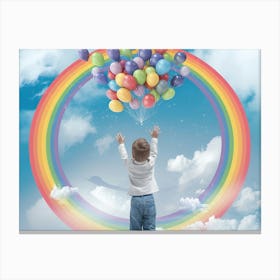 Rainbow In The Sky Canvas Print