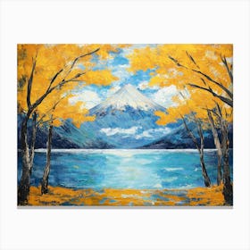 Mountain Fuji In Autumn Canvas Print