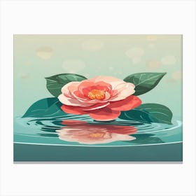 Flower In Water 1 Canvas Print