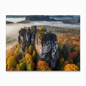 Saxon Rock Formations Canvas Print