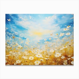 Daisy Field 3 Canvas Print