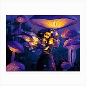 Fairy at night Canvas Print