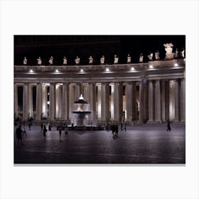 Evening Vatican - Anton Maliar art photo Italy Italian photography travel architecture dark night Canvas Print