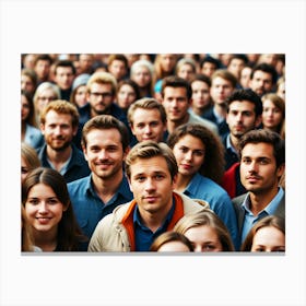 Crowd Of People Canvas Print