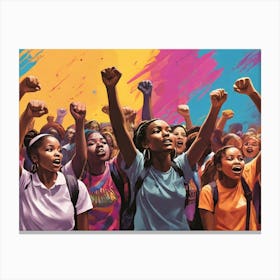 Women'S March Canvas Print