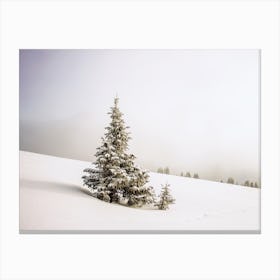 Winter Wonderland Pine Tree Canvas Print