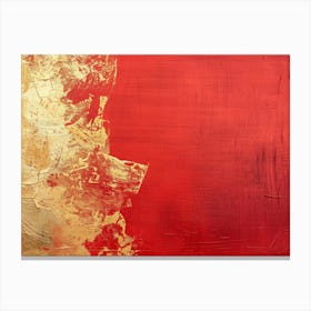 Gold And Red 7 Canvas Print