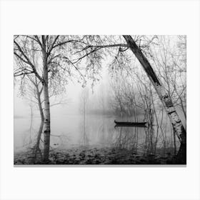 Fog In The Marsh Canvas Print