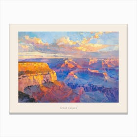Western Sunset Landscapes Grand Canyon Arizona 2 Poster Canvas Print