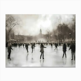 Ice Skating Canvas Print