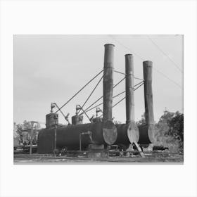 Untitled Photo, Possibly Related To Boilers In Oil Field, Seminole, Oklahoma By Russell Lee Canvas Print