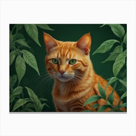 Orange Tabby Cat Canvas Print