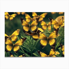 Butterfly - Butterfly Stock Videos & Royalty-Free Footage 2 Canvas Print