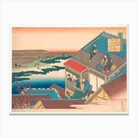Poem By Ise, Katsushika Hokusai 3 Canvas Print