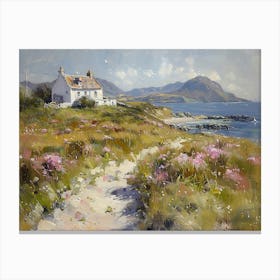 John Singer Sargent Style, Rembrandt Style, Johannes Vermeer Style, Scottish Landscape Of West Coast Islands, Muted Colours, Leinwandbild