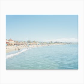 Santa Cruz Boardwalk Beach Canvas Print