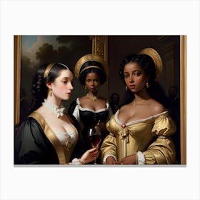 'The Ladies Of The Court' Canvas Print