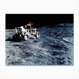 The Lunar Roving Vehicle (Lrv), Was Designed To Transport Astronauts And Materials On The Moon Canvas Print