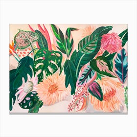 Pink Tropics Canvas Print