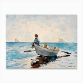 Boys In A Dory, Winslow Homer Canvas Print