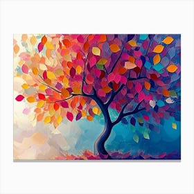 Colorful Tree 14 Canvas Print