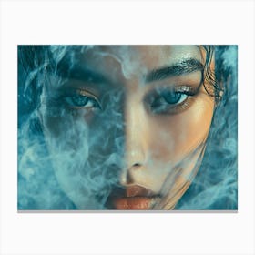 Smokey Asian Woman Canvas Print