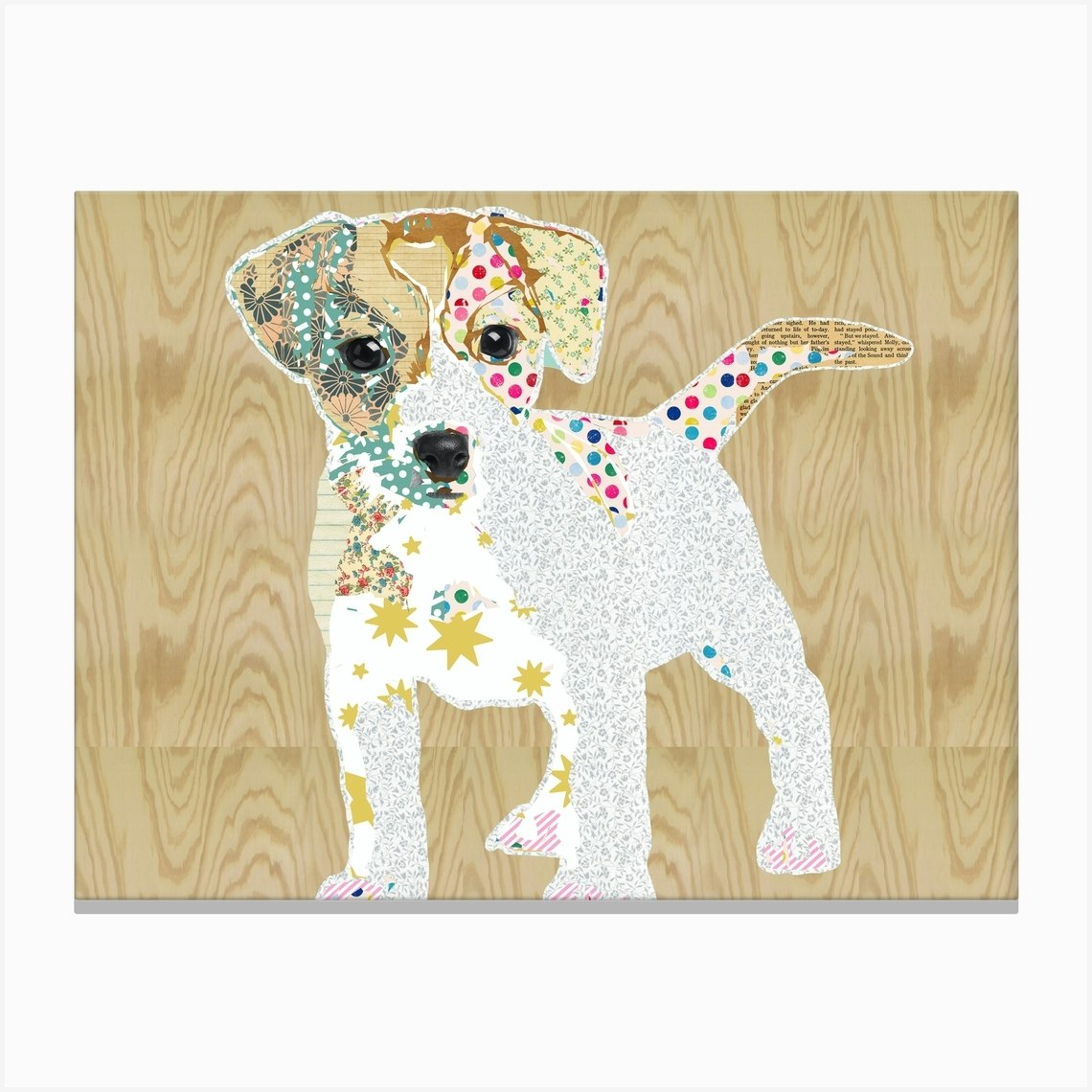 Jack Russel Puppy Canvas Print by GreenNest