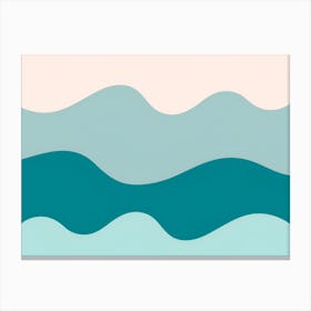 Abstract Wave Pattern 1 Canvas Print