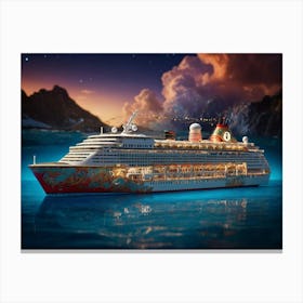 Default Experience The Opulence Of A Luxury Cruise Ship In A B 1 Canvas Print