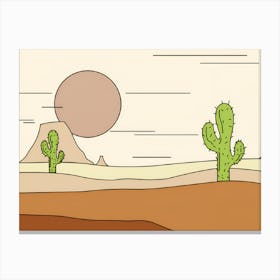 Desert Landscape 5 Canvas Print