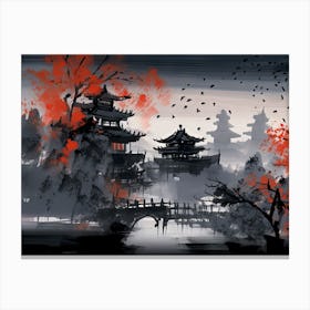 Chinese Landscape Painting Canvas Print