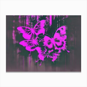 Pink Butterflies 8 Canvas Print