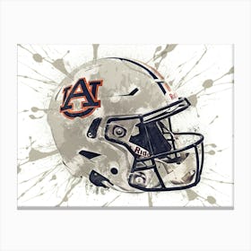 Auburn Tigers NCAA Helmet Poster Canvas Print