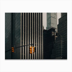New York City traffic lights Canvas Print