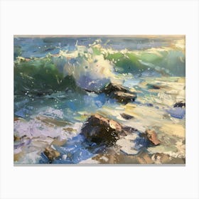 Ocean Crashing 8 Canvas Print