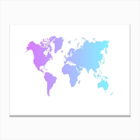 World Map 18 Canvas Print