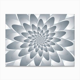 Swirl Flower Pattern Set 2 Canvas Print