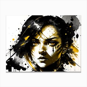 Splatter Painting Canvas Print