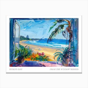 Byron Bay From The Window Series Poster Painting 4 Canvas Print