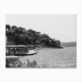 Mediterranean Sea - Black And White Canvas Print