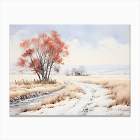 Winter Farmhouse 3 Canvas Print