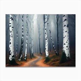 Birch Forest 103 Canvas Print
