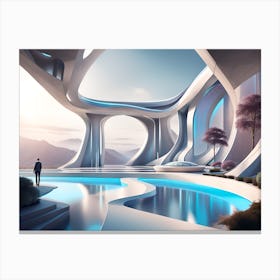 Futuristic Architecture Canvas Print