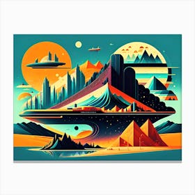 Alien Landscape 2 Canvas Print