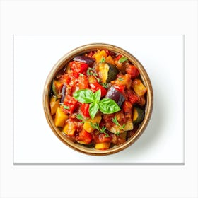 Vegetable Stew In A Bowl 21 Canvas Print