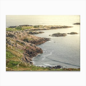Irish Cliffs Summer Sea Landscape Canvas Print