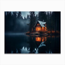 House In The Forest Canvas Print
